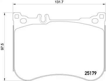 Комплект тормозных колодок (BREMBO: P 50 095)