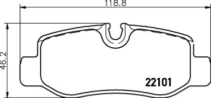 Комплект тормозных колодок (BREMBO: P 50 126)