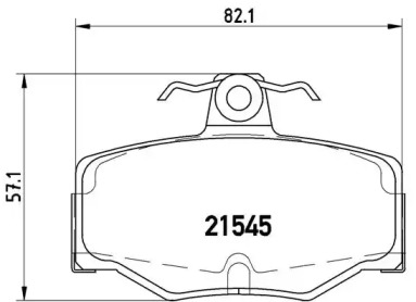 Комплект тормозных колодок (BREMBO: P 56 024)