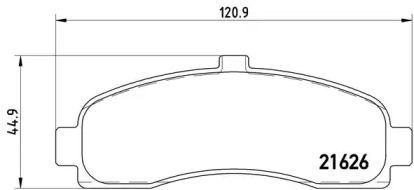 Комплект тормозных колодок (BREMBO: P 56 031)