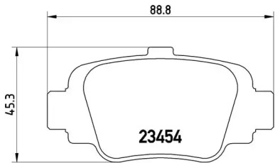 Комплект тормозных колодок (BREMBO: P 56 032)