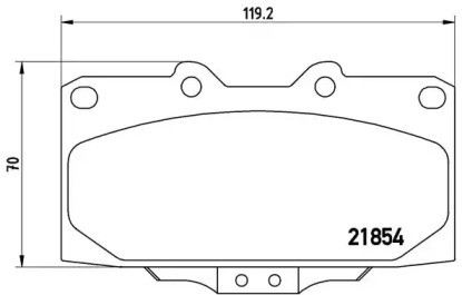 Комплект тормозных колодок (BREMBO: P 56 034)