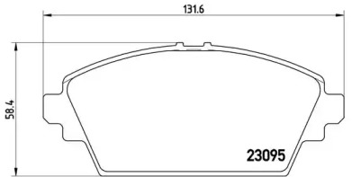 Комплект тормозных колодок (BREMBO: P 56 044)