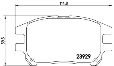 Комплект тормозных колодок (BREMBO: P 56 050)