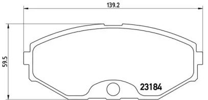 Комплект тормозных колодок (BREMBO: P 56 052)