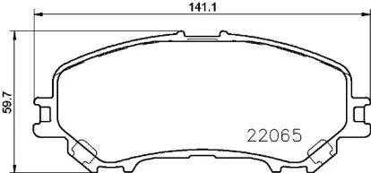 Комплект тормозных колодок (BREMBO: P 56 100)