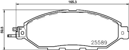 Комплект тормозных колодок (BREMBO: P 56 103)