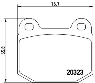 Комплект тормозных колодок (BREMBO: P 59 004)