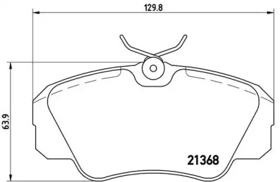 Комплект тормозных колодок (BREMBO: P 59 016)