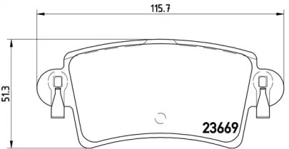 Комплект тормозных колодок (BREMBO: P 59 040)