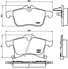 Комплект тормозных колодок (BREMBO: P 59 045)