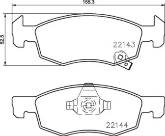 Комплект тормозных колодок (BREMBO: P 59 084)