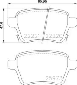 Комплект тормозных колодок (BREMBO: P 59 086)