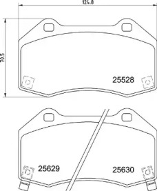 Комплект тормозных колодок (BREMBO: P 59 094)