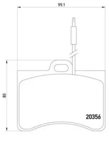 Комплект тормозных колодок (BREMBO: P 61 012)