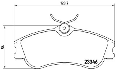 Комплект тормозных колодок (BREMBO: P 61 069)