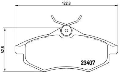 Комплект тормозных колодок (BREMBO: P 61 074)