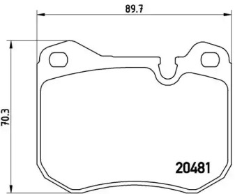 Комплект тормозных колодок (BREMBO: P 65 002)