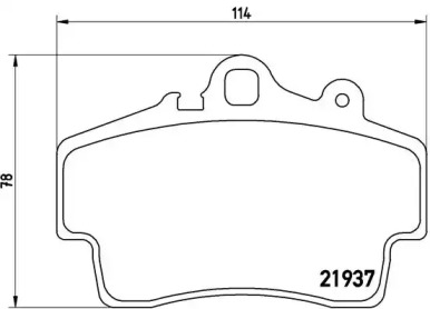 Комплект тормозных колодок (BREMBO: P 65 007)