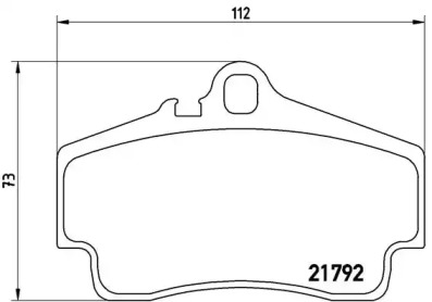 Комплект тормозных колодок (BREMBO: P 65 008)