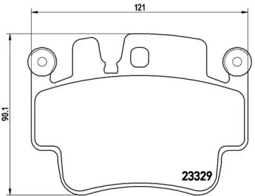 Комплект тормозных колодок (BREMBO: P 65 009)