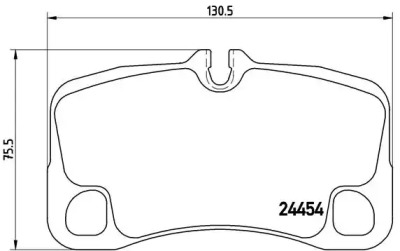 Комплект тормозных колодок (BREMBO: P 65 013)