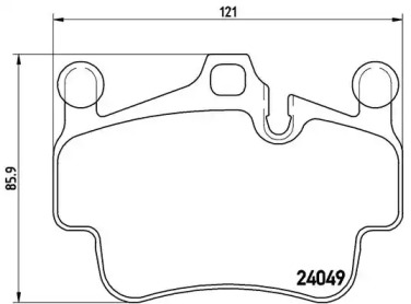 Комплект тормозных колодок (BREMBO: P 65 014)