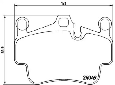 Комплект тормозных колодок (BREMBO: P 65 015)