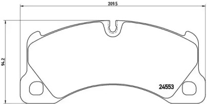 Комплект тормозных колодок (BREMBO: P 65 017)