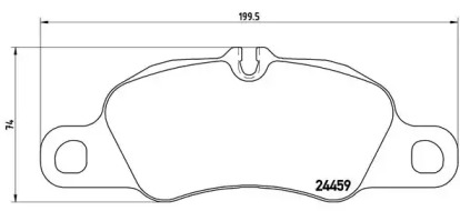 Комплект тормозных колодок (BREMBO: P 65 018)