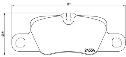 Комплект тормозных колодок (BREMBO: P 65 020)