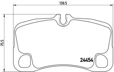 Комплект тормозных колодок (BREMBO: P 65 022)