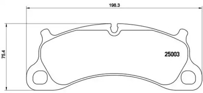 Комплект тормозных колодок (BREMBO: P 65 025)