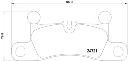 Комплект тормозных колодок (BREMBO: P 65 027)