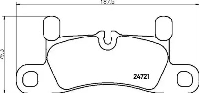 Комплект тормозных колодок (BREMBO: P 65 030)