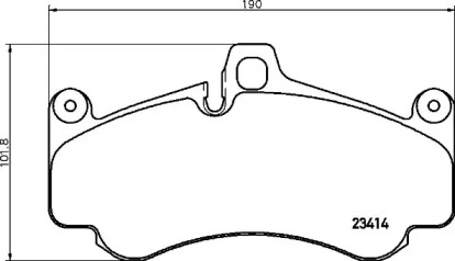 Комплект тормозных колодок (BREMBO: P 65 032)