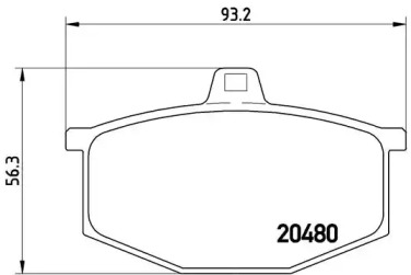 Комплект тормозных колодок (BREMBO: P 68 005)