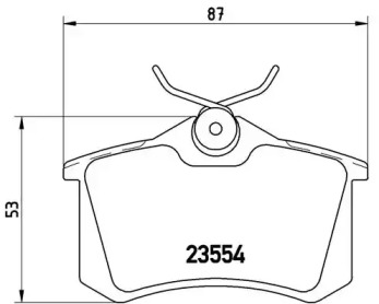 Комплект тормозных колодок (BREMBO: P 68 024)