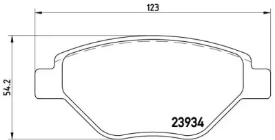 Комплект тормозных колодок (BREMBO: P 68 031)