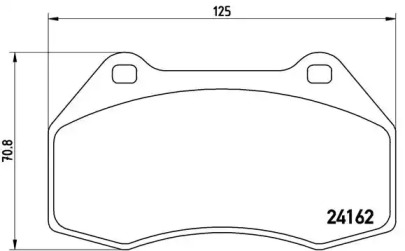 Комплект тормозных колодок (BREMBO: P 68 036)