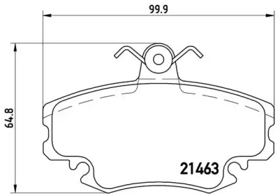 Комплект тормозных колодок (BREMBO: P 68 038)