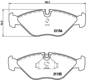 Комплект тормозных колодок (BREMBO: P 71 005)