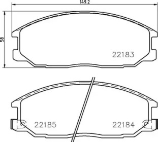 Комплект тормозных колодок (BREMBO: P 77 002)