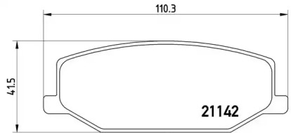 Комплект тормозных колодок (BREMBO: P 79 001)