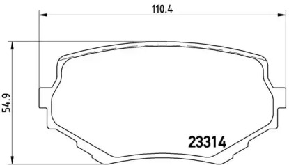 Комплект тормозных колодок (BREMBO: P 79 009)