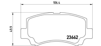 Комплект тормозных колодок (BREMBO: P 79 011)