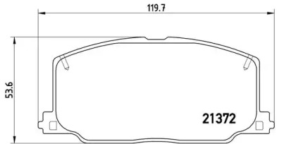 Комплект тормозных колодок (BREMBO: P 83 016)