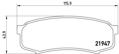 Комплект тормозных колодок (BREMBO: P 83 024)