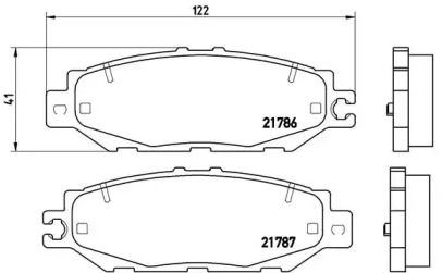 Комплект тормозных колодок (BREMBO: P 83 036)