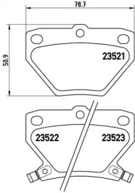 Комплект тормозных колодок (BREMBO: P 83 052)